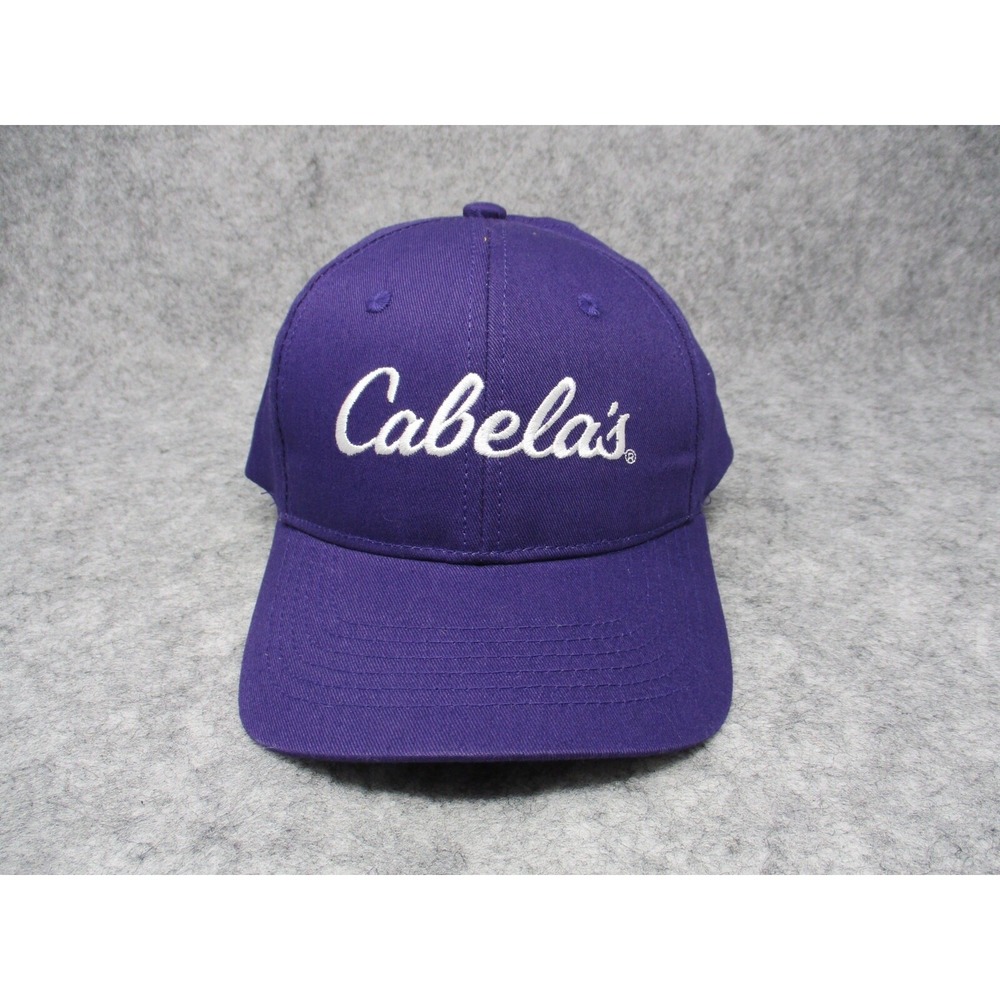 Cabelas Hat Cap Snap Back Mens Purple White Bass Pro Shops Outdoors Fishing